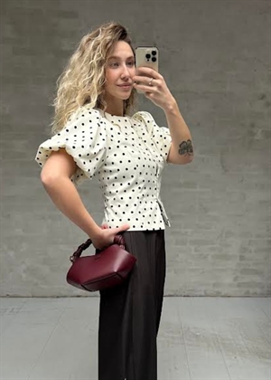 Anela dot bluse Off White Neo Noir